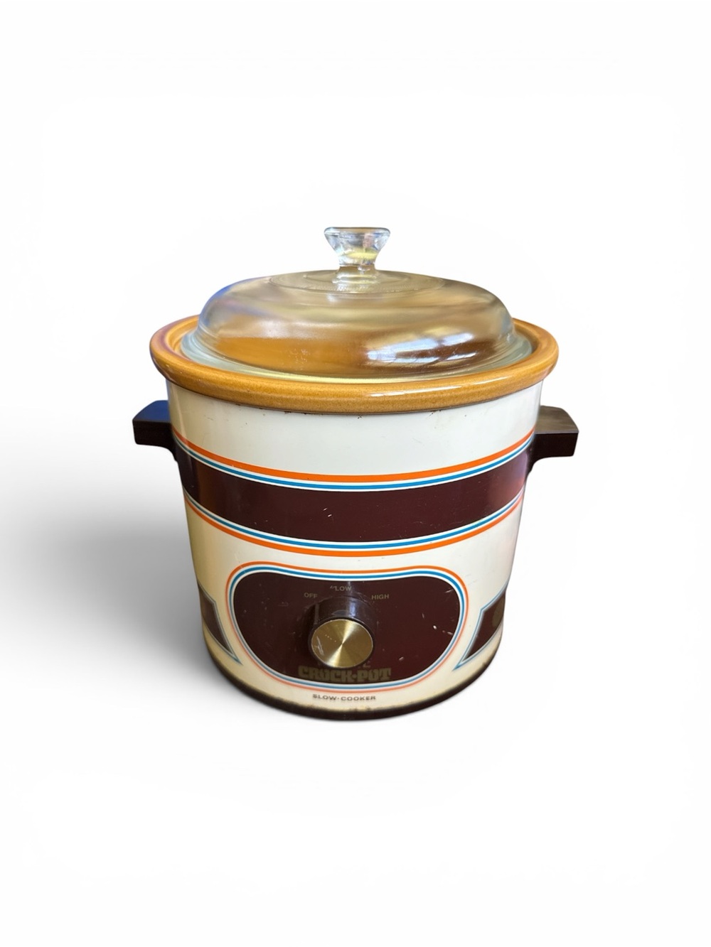 Vintage 1970s MCM Grannycore Rival Crockpot 3.5 Quart Slow Cooker Working